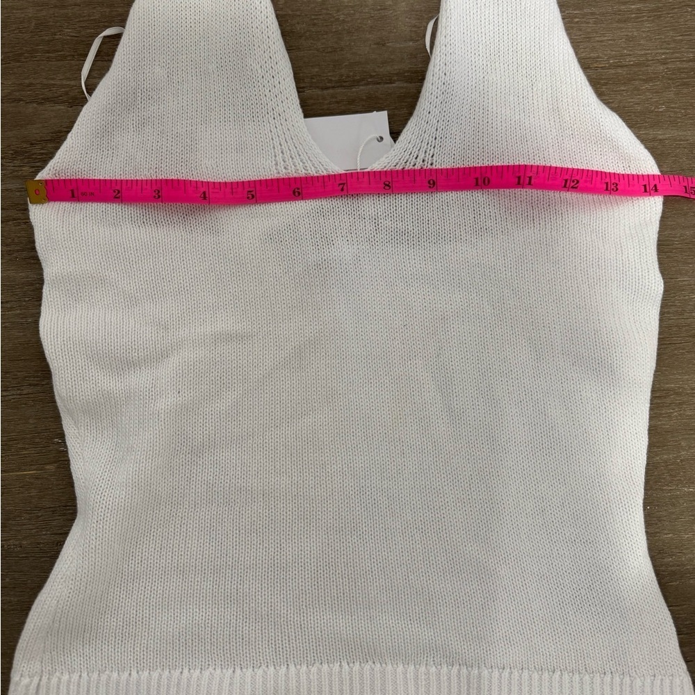 525 America white Knit Tank Top | New with Tags - Picture 7 of 10